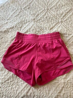 lululemon Vibrant Pink Running Shorts